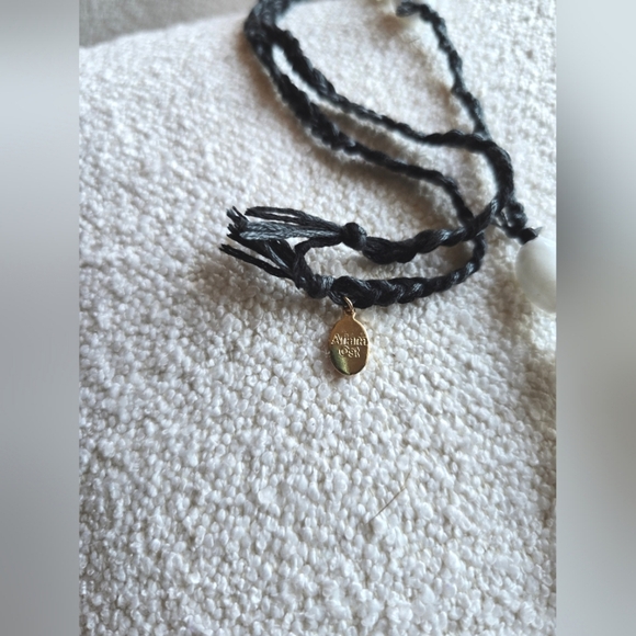 Ariana Ost (Free People), Easy Does It Pearl Strand Necklace, Black/White -NEW! - Picture 5 of 7